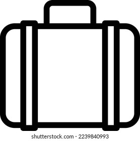 luggage Vector illustration on a transparent background. Premium quality symmbols. Thin line vector icons for concept and graphic design.