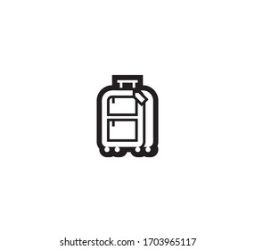Luggage vector isolated icon illustration. Luggage Illustration