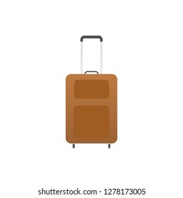Luggage, vector isolated on white background