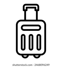 Luggage Vector Line Icon Design