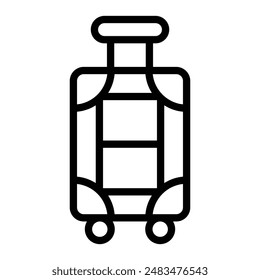 Design des Icons der Vektorgrafik des Gepäcks