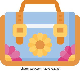 luggage vector on white background. isolated Vector icon