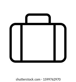 luggage vector thin line icon 