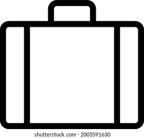 luggage vector thin line icon