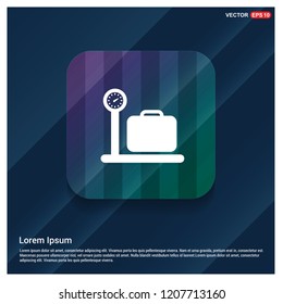 Luggage weighing Icon - Free vector icon