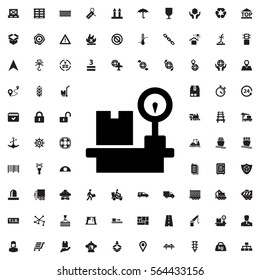 luggage weight icon illustration isolated vector sign symbol