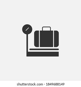 Luggage weight icon isolated on background. Baggage symbol modern, simple, vector, icon for website design, mobile app, ui. Vector Illustration