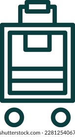 LuggageLine Gradient Vector Icon Design