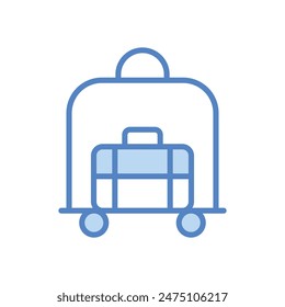 Ilustración de stock de diseño de ícono de Vector de servicio Luggues