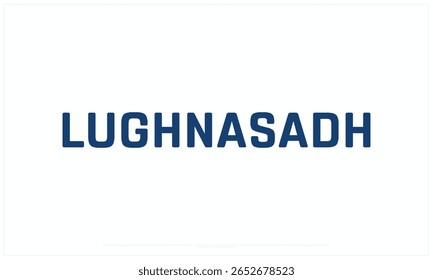 Projeto Lughnasadh Day em fundo branco, Projeto tipográfico de Lughnasadh, Projeto vetorial de Lughnasadh, Projeto Lughnasadh Day