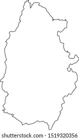 lugo province map in Galicia in Spain