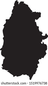 lugo province map in Galicia in Spain