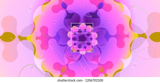 luid color background. Liquid shape . Eps10 vector.