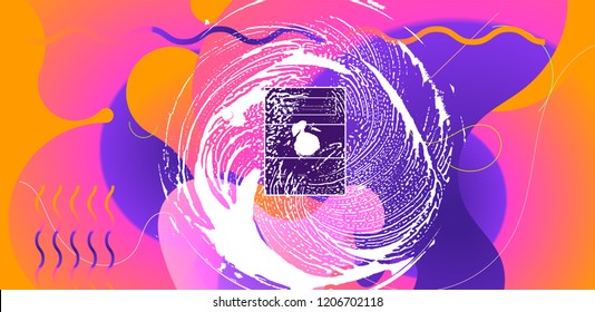 luid color background. Liquid shape . Eps10 vector.