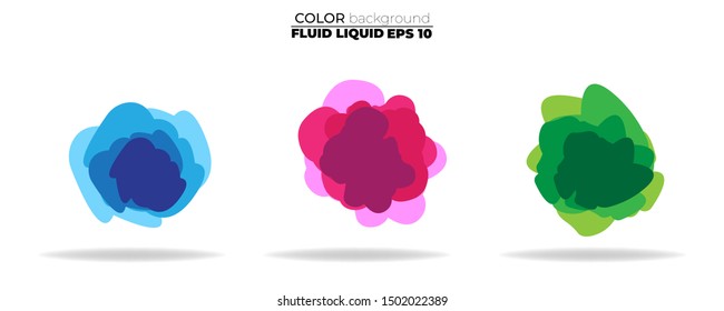 luid shape vector set. gradient liquid with neon colors. item for the design of a logo, flyer, presentation, gift card,  Poster on wall,  landing page, ,coverbook,  banner, social media posted