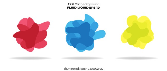 luid shape vector set. gradient liquid with neon colors. item for the design of a logo, flyer, presentation, gift card,  Poster on wall,  landing page, ,coverbook,  banner, social media posted