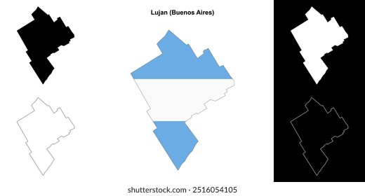 Mapa de Lujan (Buenos Aires) mapa esboço