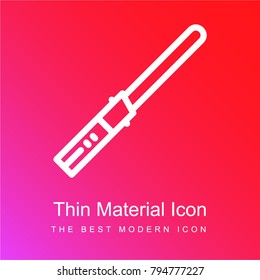 Luke Skywalker Lightsaber rot-rosa Farbverlauf-Material weiß Symbol minimales Design
