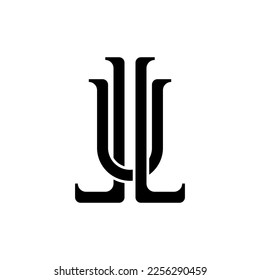 LUL monogram logo concept for your brand 