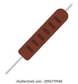 lula kebab flat clipart vector illustration