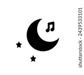 Lullaby icon isolated vector sign symbol.