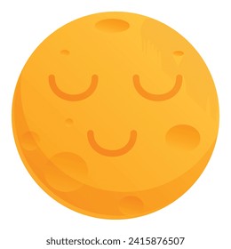 Lullaby smiling sleeping moon icon cartoon vector. Rocking child. Mom parent