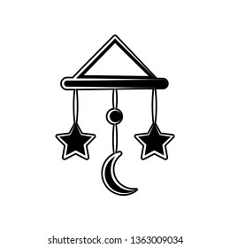 Lullaby toy icon. Element of maternity for mobile concept and web apps icon. Glyph, flat icon for website design and development, app development