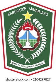 Lumajang Regency Logo, The Coat Of Arms Is In The Form Of An Irregular Hexagon Shield Which Is Styled Symmetrically With A Frame Around Its Circumference.
In The Center Of The Emblem Is A Fusion Paint