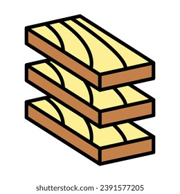 Lumber icon design, illustration design