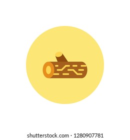 Lumber Icon Vector Illustration in Flat Style for Any Purpose