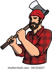 Lumber jack Illustration design