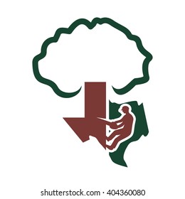 lumber jack logo vector.
