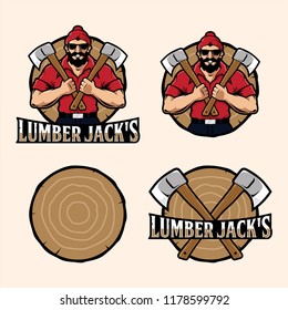 Lumber Jack's Mascot Set