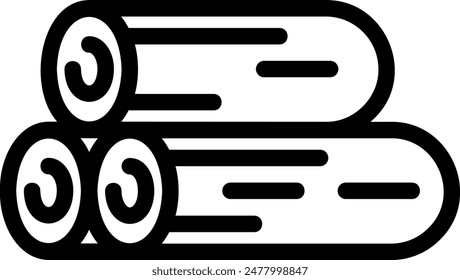 lumber line icon illustration vector