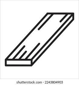 lumber - log - wood plank icon vector design template