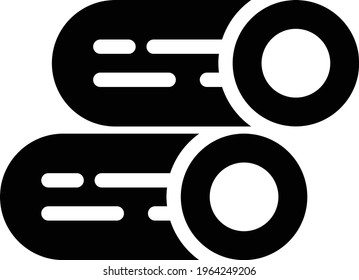icono plano de glifo vectorial de madera