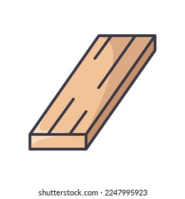 lumber wood icon vector design template in white background