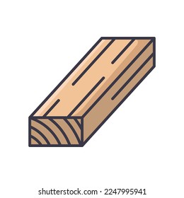 lumber wood icon vector design template in white background