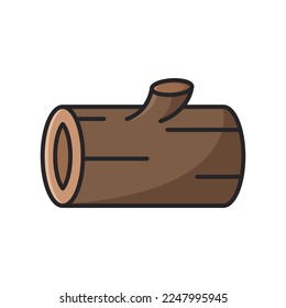 lumber wood icon vector design template in white background