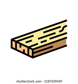 lumber wood timber color icon vector. lumber wood timber sign. isolated symbol illustration