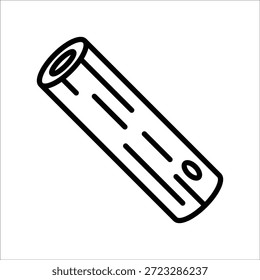 Señal de línea de icono de Vector de madera