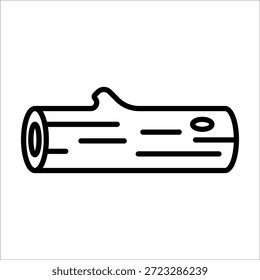 Señal de línea de icono de Vector de madera