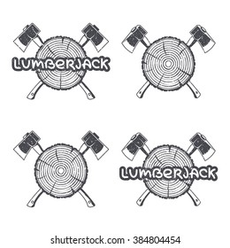 Lumberjack axe grunge