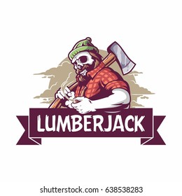 lumberjack with axe shirt