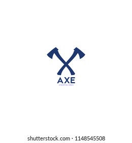 Lumberjack axes logo icon