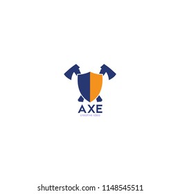 Lumberjack axes logo icon