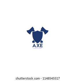 Lumberjack axes logo icon