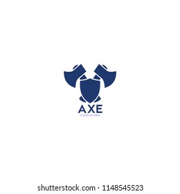 Lumberjack axes logo icon