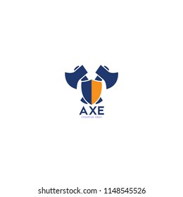Lumberjack axes logo icon