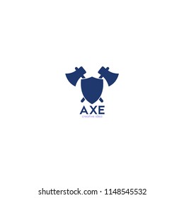 Lumberjack axes logo icon